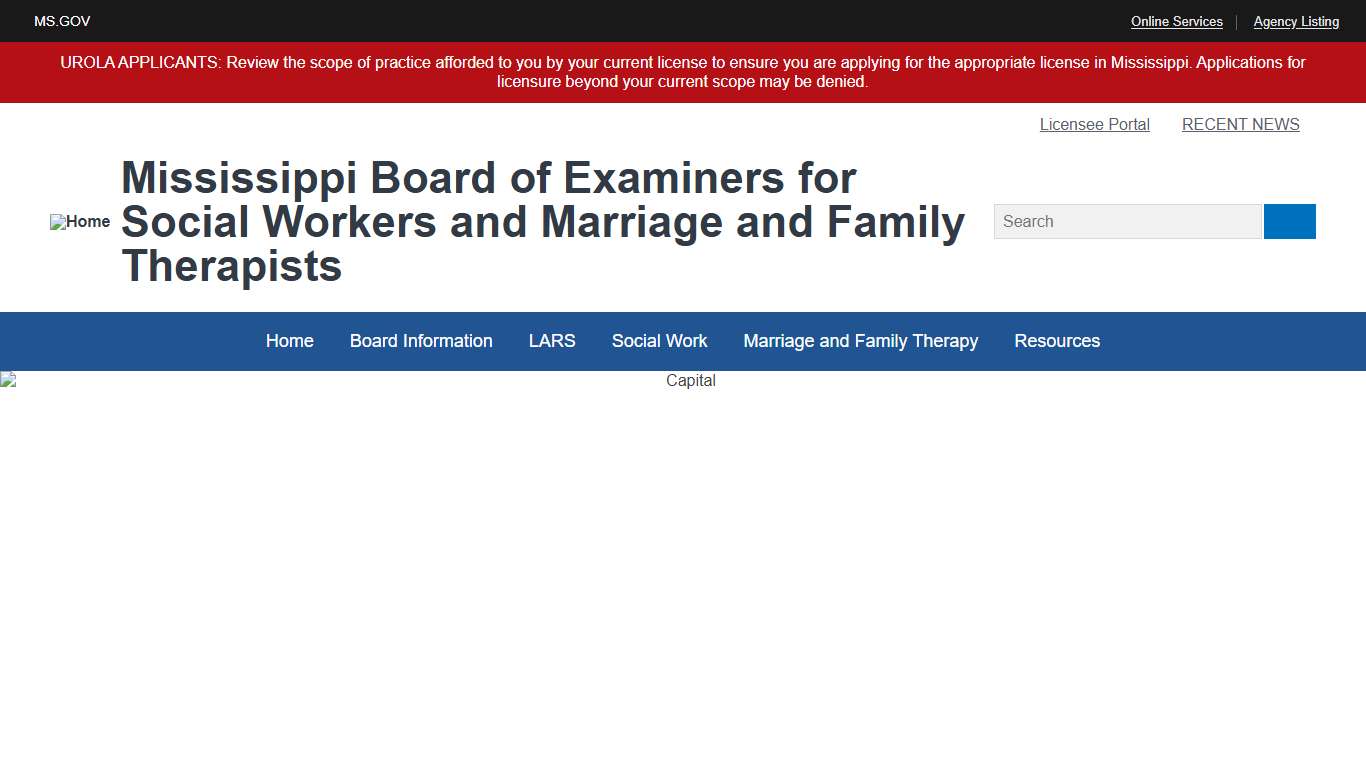 Home | Mississippi Board of Examiners for Social Workers and Marriage and Family Therapists